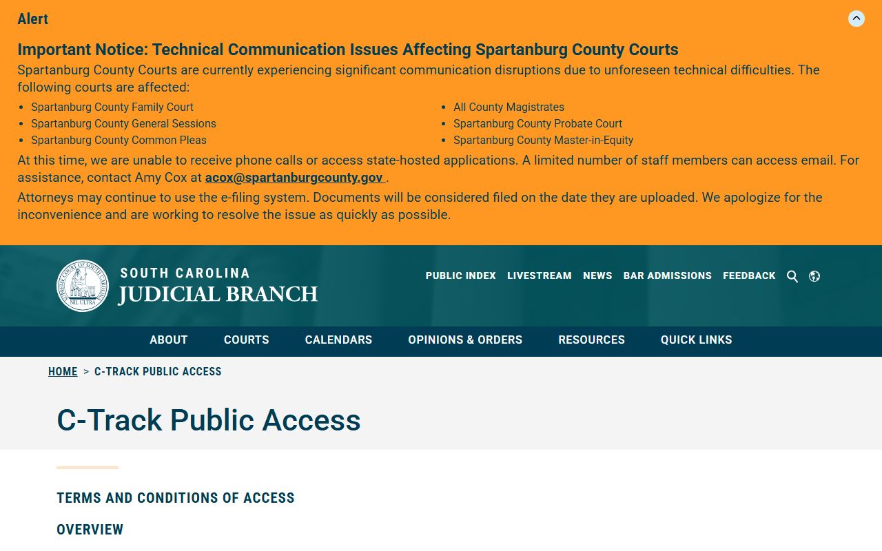 Cherokee County court dockets appellate C-Track public access