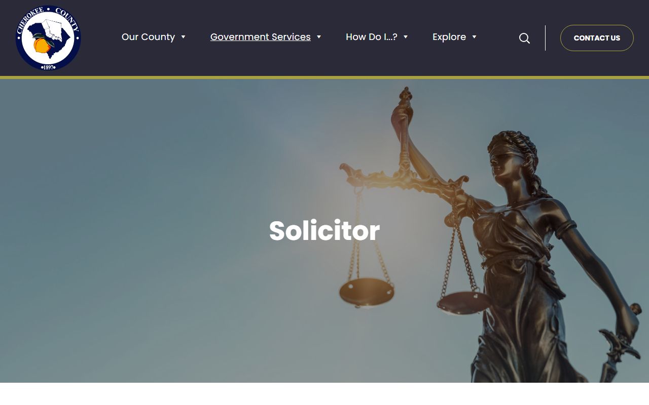 Cherokee County criminal court records Seventh Judicial Circuit Solicitor page