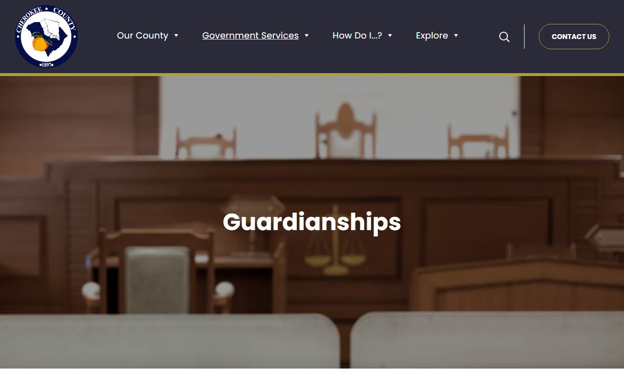 Cherokee County probate records guardianship and conservatorship page