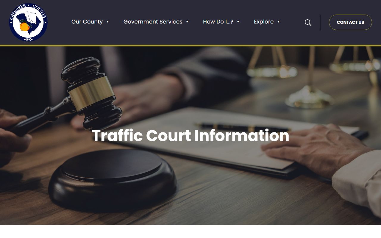 Cherokee County traffic court records Magistrate traffic court information