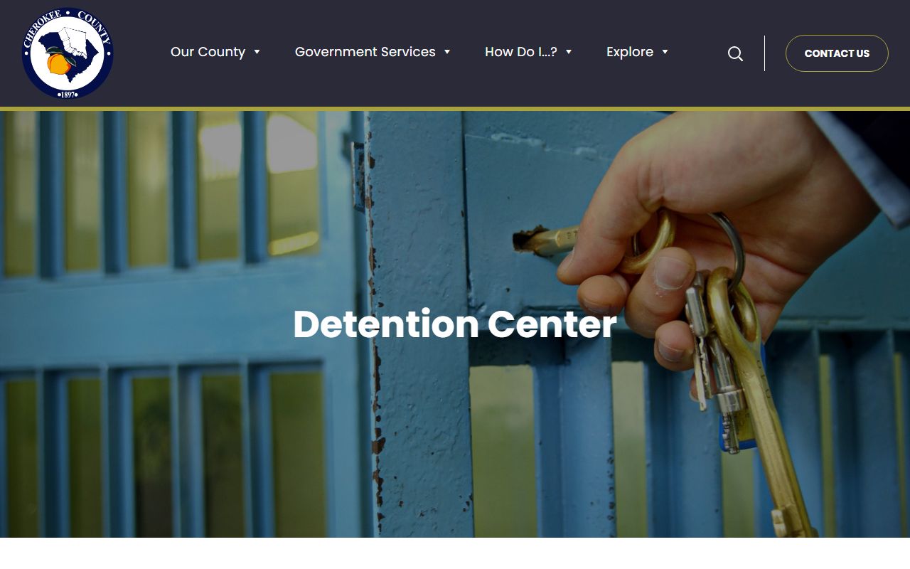 Cherokee County warrant search detention center access channel